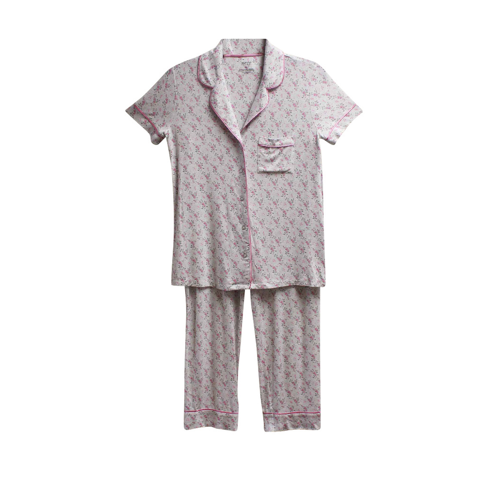 NWT Alfani Floral Knit 2 PC Pajama Set